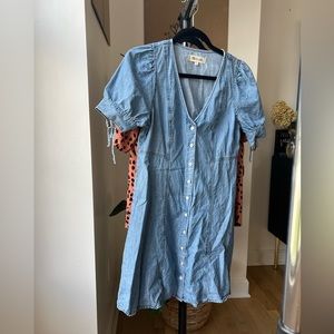 Madewell Denim Button Front Dress | 6